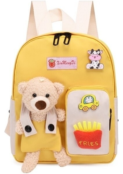 Sevimli Küçük Ayı Kızlar Küçük Sırt Çantası Yakışıklı Moda Küçük Çanta Anaokulu Küçük Sınıf Küçük Okul Çantası Çocuklar Dışarı Seyahat Çantası (Yurt Dışından)