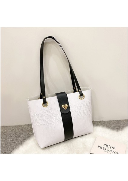 Yaratıcı Yazarlık Büyük Kapasiteli Çanta Bayan Tote Çanta (Yurt Dışından)