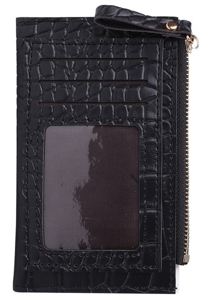 2pcs New Crocodile Printed Women Card Holder Card Box Coin Purse Color Random (Yurt Dışından)