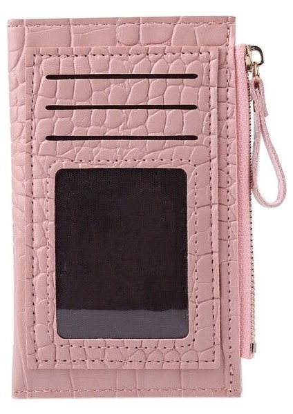 2pcs New Crocodile Printed Women Card Holder Card Box Coin Purse Color Random (Yurt Dışından)