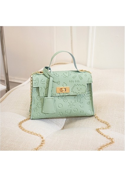 Kabartmalı Clutch Bayan Küçük Çanta Kelly Bag (Yurt Dışından)