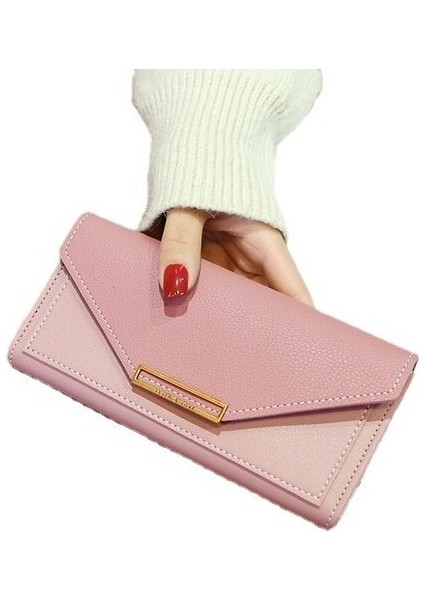 Gelgit Kişiliğinin Kadın Kore Versiyonu Uzun Küçük Taze Çok Işlevli Toka Japon ve Kore Retro Ince Bozuk Para Cüzdanı (Yurt Dışından)