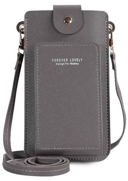 Düz Renk Moda Basit Tek Omuz Küçük Çanta Crossbody Cep Telefonu Çantası Kadın Ehliyet Kartı Çantası Cüzdan (Yurt Dışından)