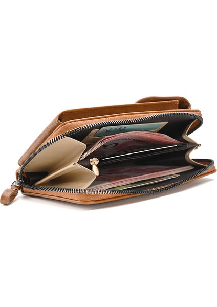 Tek Omuz Çapraz Askılı Çok Işlevli Cep Telefonu Cüzdanı (Yurt Dışından) fırsatları
