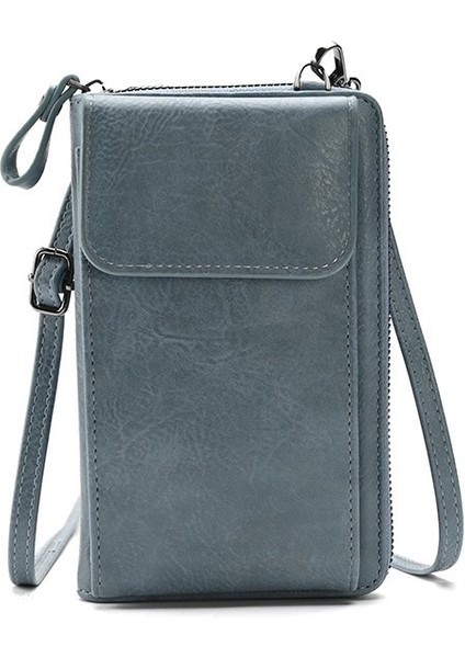 Tek Omuz Çapraz Askılı Çok Işlevli Cep Telefonu Cüzdanı (Yurt Dışından)