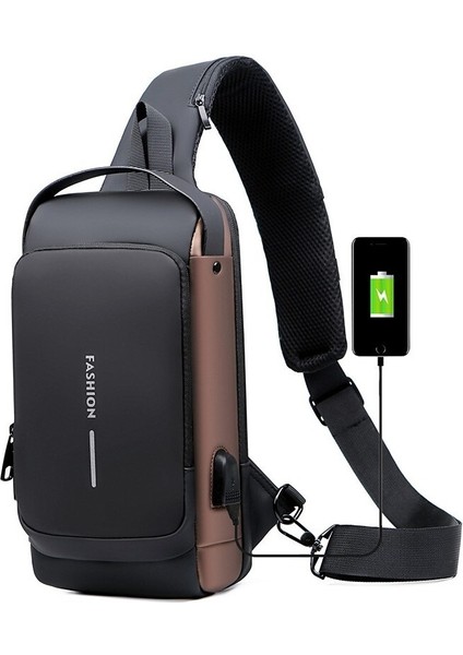 Göğüs Çantası Erkek Gelgit Marka Crossbody Çanta Sıçramaya Dayanıklı Oxford Kumaş Omuz Çantası Şifre Kilidi Spor Rahat Sırt Çantası (Yurt Dışından) fiyatları