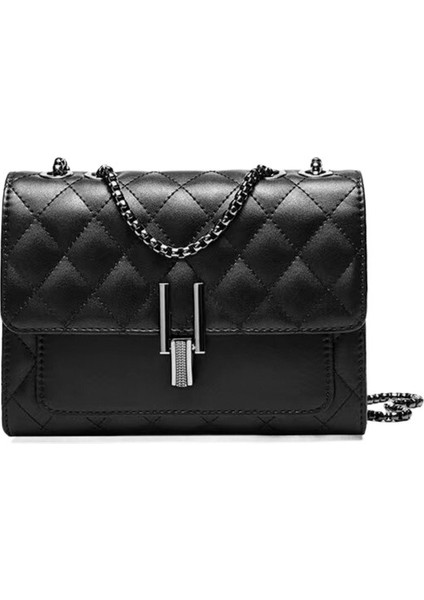 Eşkenar Dörtgen Zincir Omuz Çantası (Yurt Dışından)