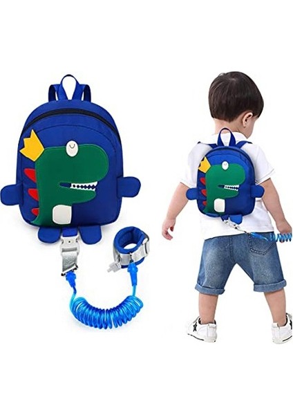 Dinozor Kaybolmayan Yakalı Çocuk Güvenliği Sırt Çantası (Yurt Dışından)