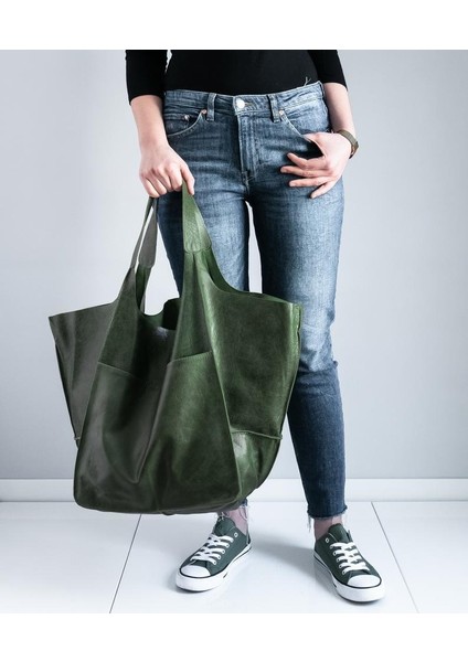 Büyük Kapasiteli Omuz Çantası Fe Deri Çanta (Yurt Dışından) fırsatları