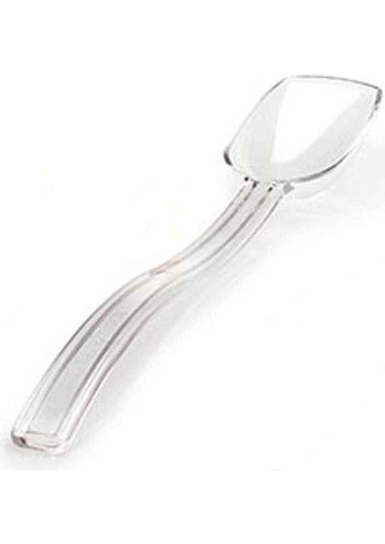 Plastik Zeytin Ve Salata Kaşığı Polikarbonat Şeffaf 26 Cm