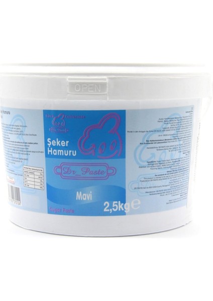 Dr. Paste Şeker Hamuru 2,5 kg Mavi