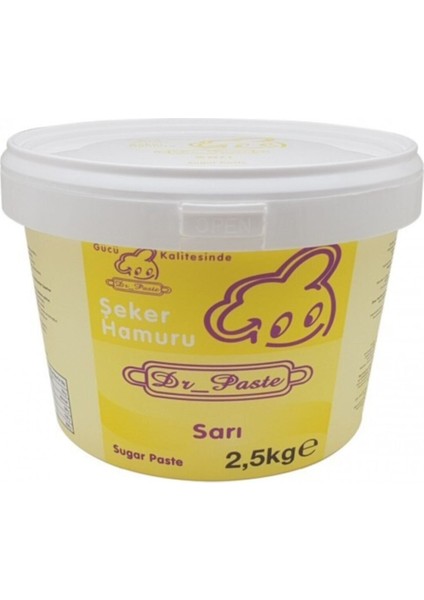 Dr. Paste Şeker Hamuru 2,5 kg Sarı