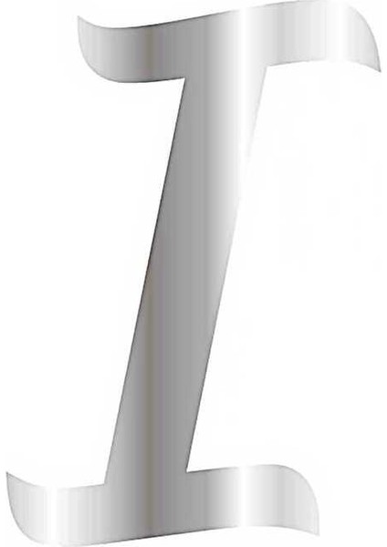 Pleksi Çubuksuz Alfabe 6 cm / Gümüş - I