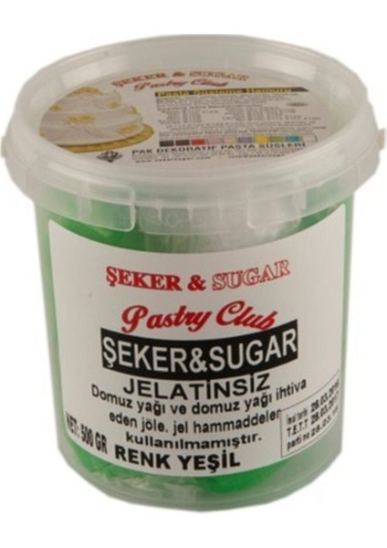 Şeker Hamuru 500 gr Yeşil