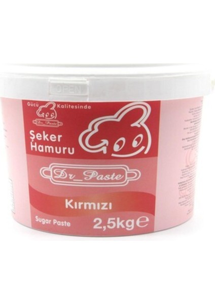 Dr. Paste Şeker Hamuru 2,5 kg Kırmızı