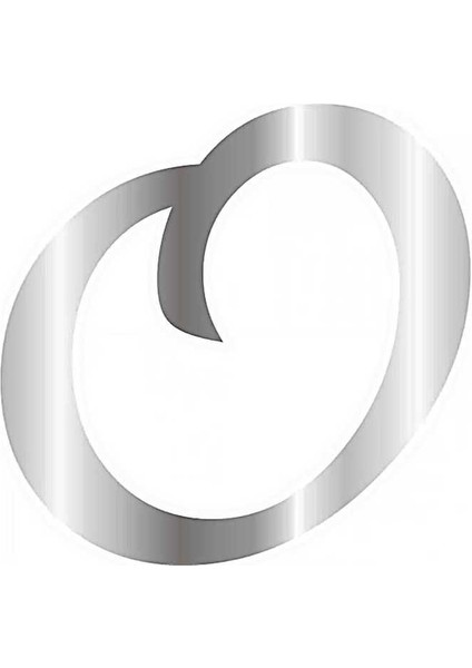 Pleksi Çubuksuz Alfabe 6 cm Gümüş - O