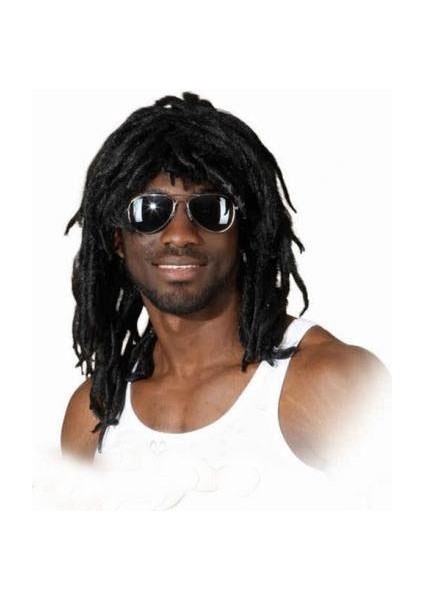 Siyah Renk Joe Dreadlocks Astarlı Kabarık Rasta Peruk
