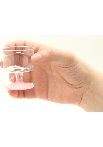 Şeffaf Mini Lohusa Şerbeti Kadehi Pembe 5,5 x 4,5 cm 6'lı fiyatları