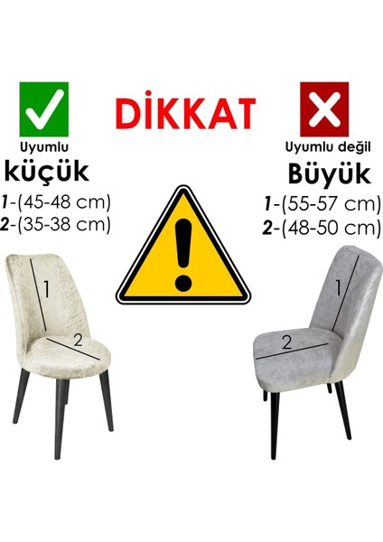 Likralı Kadife  Sandalye Kılıfı Oval Sandalye Örtüsü 1 adet