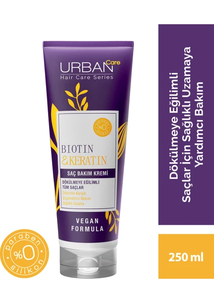 URBAN Care  Biotin & Keratin Saç Bakım Kremi  250 ml