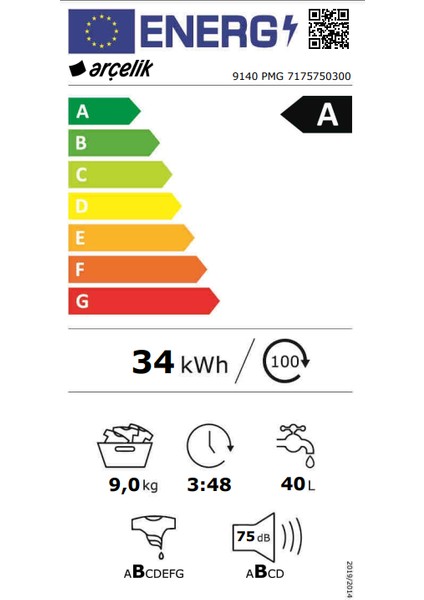 9140 Pmg Çamaşır Makinesi