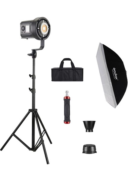 HDB-135R Rgb Full Set (60X90 Softbox + 260 cm Kalın Işık Ayağı)