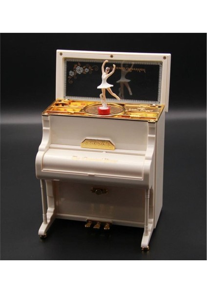 Kişiye Özel Büyük Boy Dans Eden Balerinli Piyano Müzik ve Takı Kutusu fırsatları