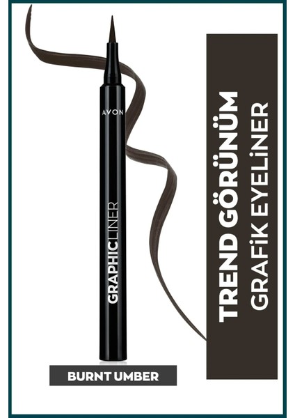 Graphic Liner Keskin Uçlu Likit Eyeliner Burnt Umber fiyatları