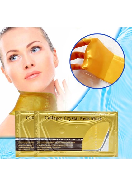 Gıdı Boyun Kolajen Maskesi Sıkılaştırıcı Nemlendirici Boyun Maskesi 2 Adet Haftalık Bakım Paketi Collagen Lift Masks