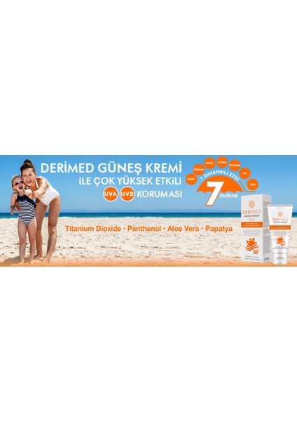 Uva & Uvb Korumalı SPF50+ Aloe Vera Içerikli Yüz/vücut Travel Çanta Boy Güneş Kremi