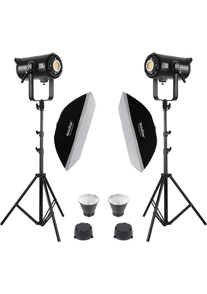 EXC-400C-II 2'li Full Set (60X90 Softbox + 260 cm Kalın Işık Ayağı)