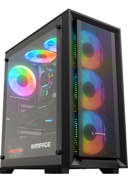 Voyager 750W 80+ Bronze Siyah 4*rgb Auto Fan Atx Mid-T Gaming Oyuncu Kasas