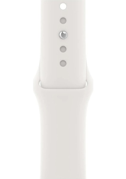 42-49MM Yeni Nesil Apple Uyumlu Akıllı Saat Kordonu Silikon Beyaz