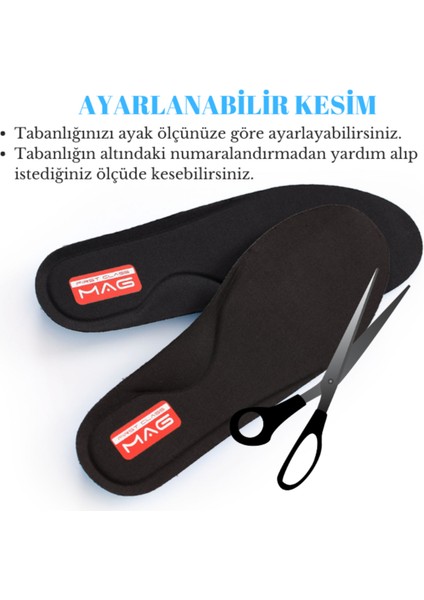 Ortopedik Yumuşak Tabanlık, Rahat Konforlu Ayakkabı Tabanlığı, Memory Foam Hafızalı Tabanlık