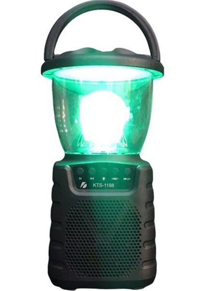 KTS-1188 Taşınabilir Kablosuz LED Işıklı Bluetooth Hoparlör 3 INCH-AL3904