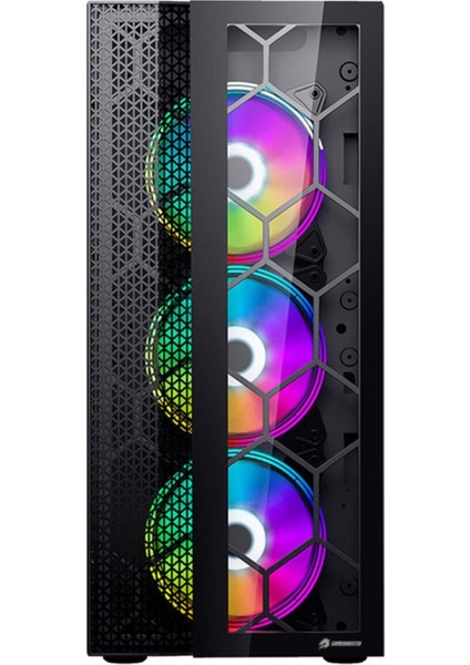 Kas-Gamebooster GB-F3105B Atx USB 3.0 Mesh 6  Rgb Fan Siyah Kasa