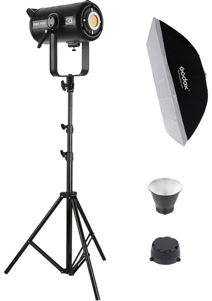 EXC-220C-II Full Set (60X90 Softbox + 260 cm Kalın Işık Ayağı)