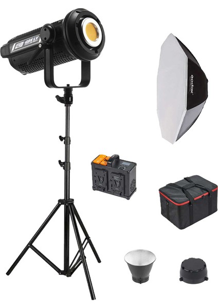 LV-700C-II Full Set (120 cm Bowens Octagon Softbox + 260 cm Kalın Işık Ayağı)