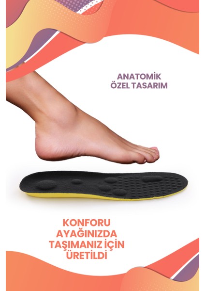 Masaj Etkili Tabanlık. Kumaş Tasarımlı Yumuşak ve Ortopedik Ayakkabı Tabanlığı