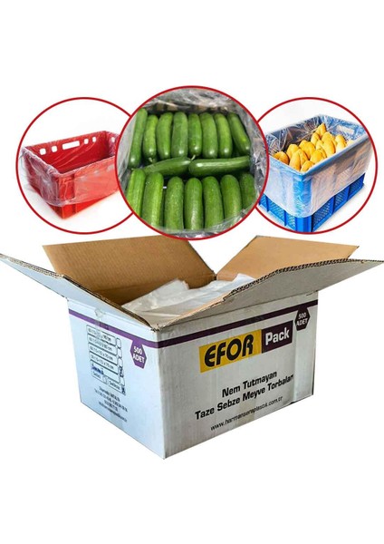 60 x 90 Kasa Torbası 500 Adet Körüklü Koli Torbası Efor Salatalık Patlıcan Meyve Sebze Koruma Torbası Kasa Poşeti Ekmek Kasası Poşeti