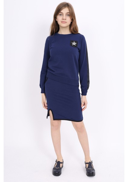 Toontoy Kız Çocuk Taş Işlemeli Etekli Takım