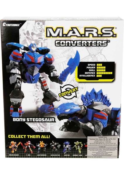 M.a.r.s. Dönüşebilen Robot Dinozor - Bony Stegosaur