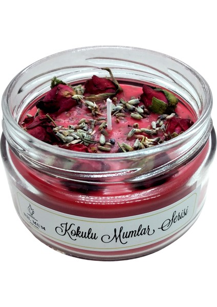 Istanbul Kırmızısı Gül Kokulu Soya Mum 330 Gr.