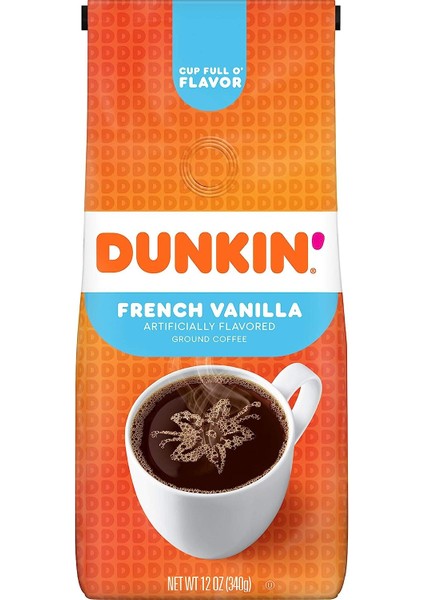 Donuts French Vanilla Ground Coffee Öğütülmüş Fitre Kahve 340 gr