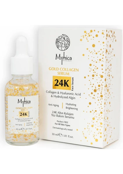 24K Altın Parçacıklı Kolajen Serum 30 ml