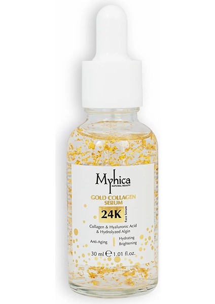 24K Altın Parçacıklı Kolajen Serum 30 ml