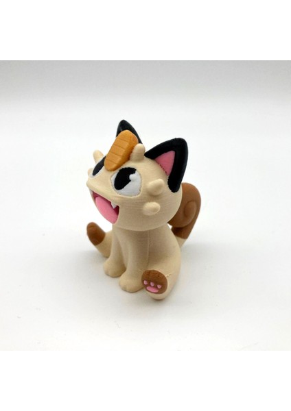 #0052 Chibi Meowth Pokemon Figürü