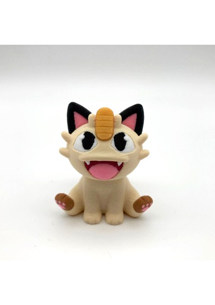 #0052 Chibi Meowth Pokemon Figürü