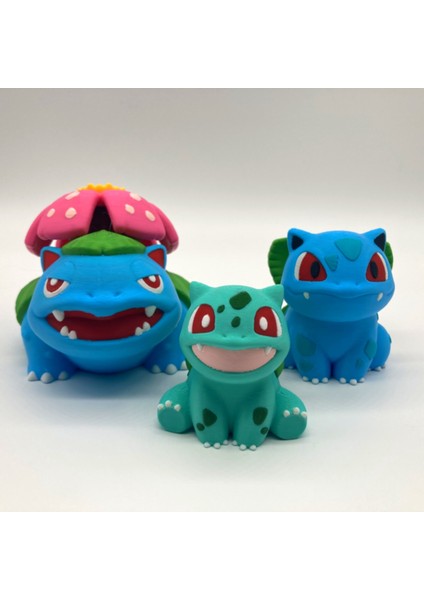 #0001 Chibi Bulbasaur Family Pokemon Figür Seti fiyatları