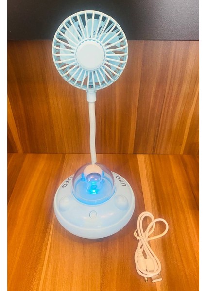 Myk Fanlı Gece Lambalı Şarjlı Usb'li Soğutucu Yaz Sıcaklarına Karşı Serinlemenin ve Aydınlatmanın Mükemmel Kombinasyonu modelleri